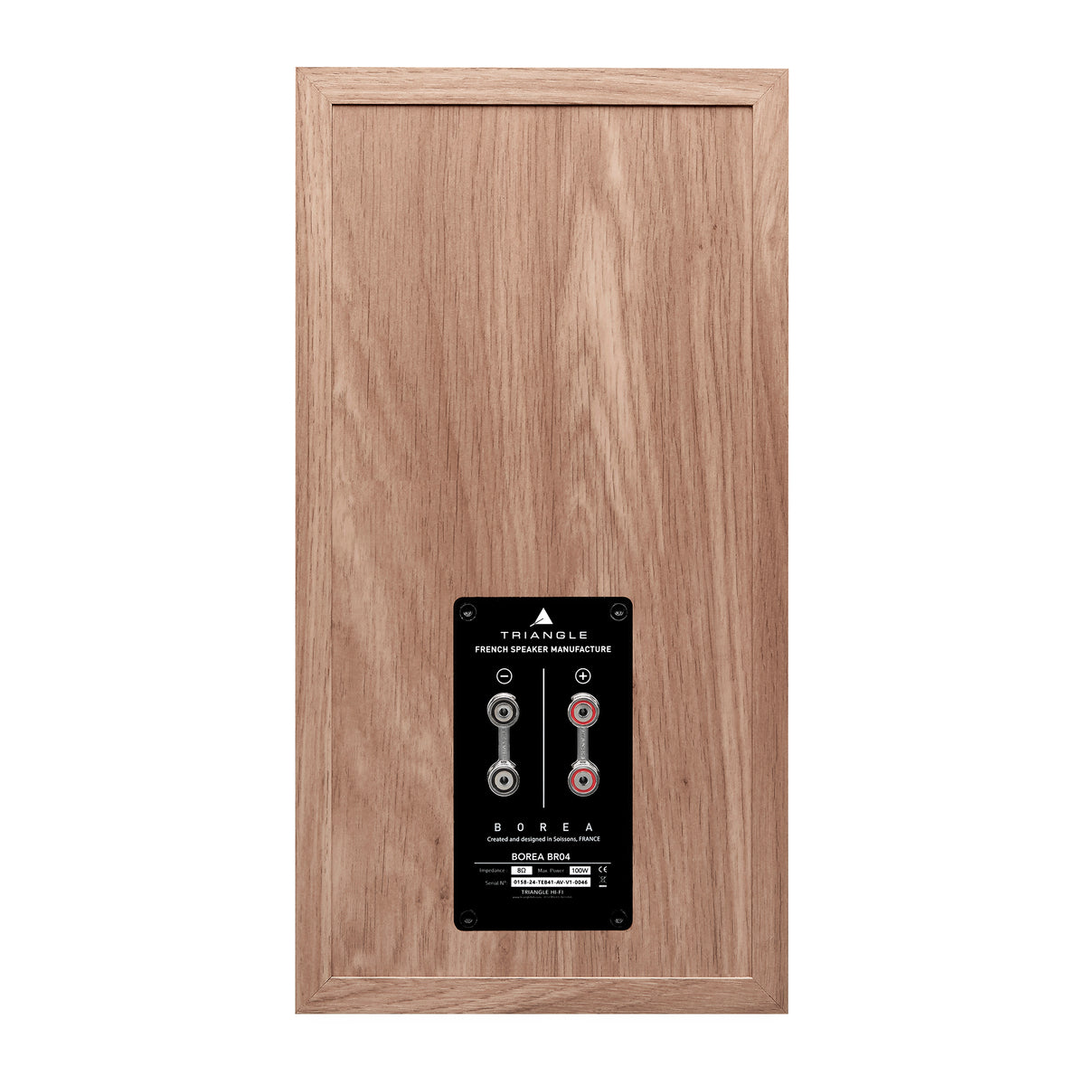 Triangle Hifi Enceintes Bibliothèque Borea BR04 Chene clair bleu pictures packshot dos